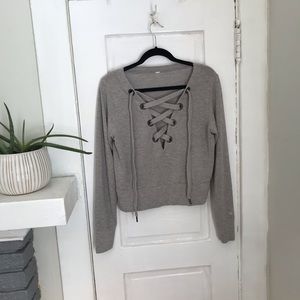 Alo Yoga laceup sweatshirt